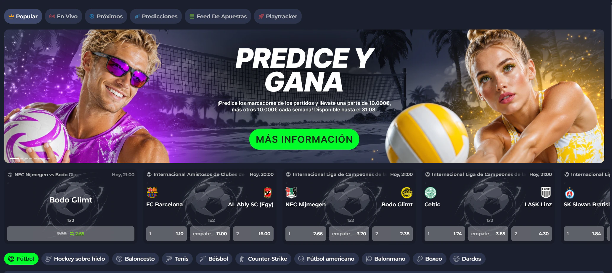 Fridayroll Casino apuestas deportivas y esports